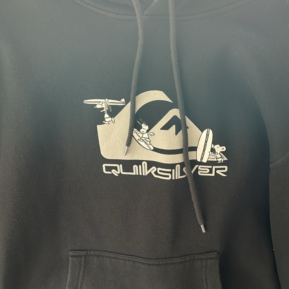 Quiksilver and peanuts collaboration, black sweatshirt. Size small . - Picture 2 of 4